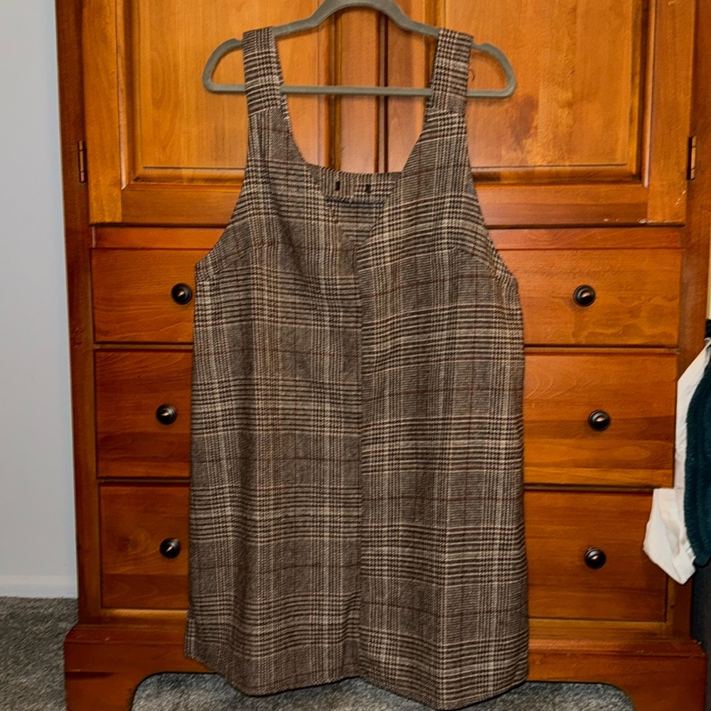 NWOT | Oversized Plaid Layering Dress